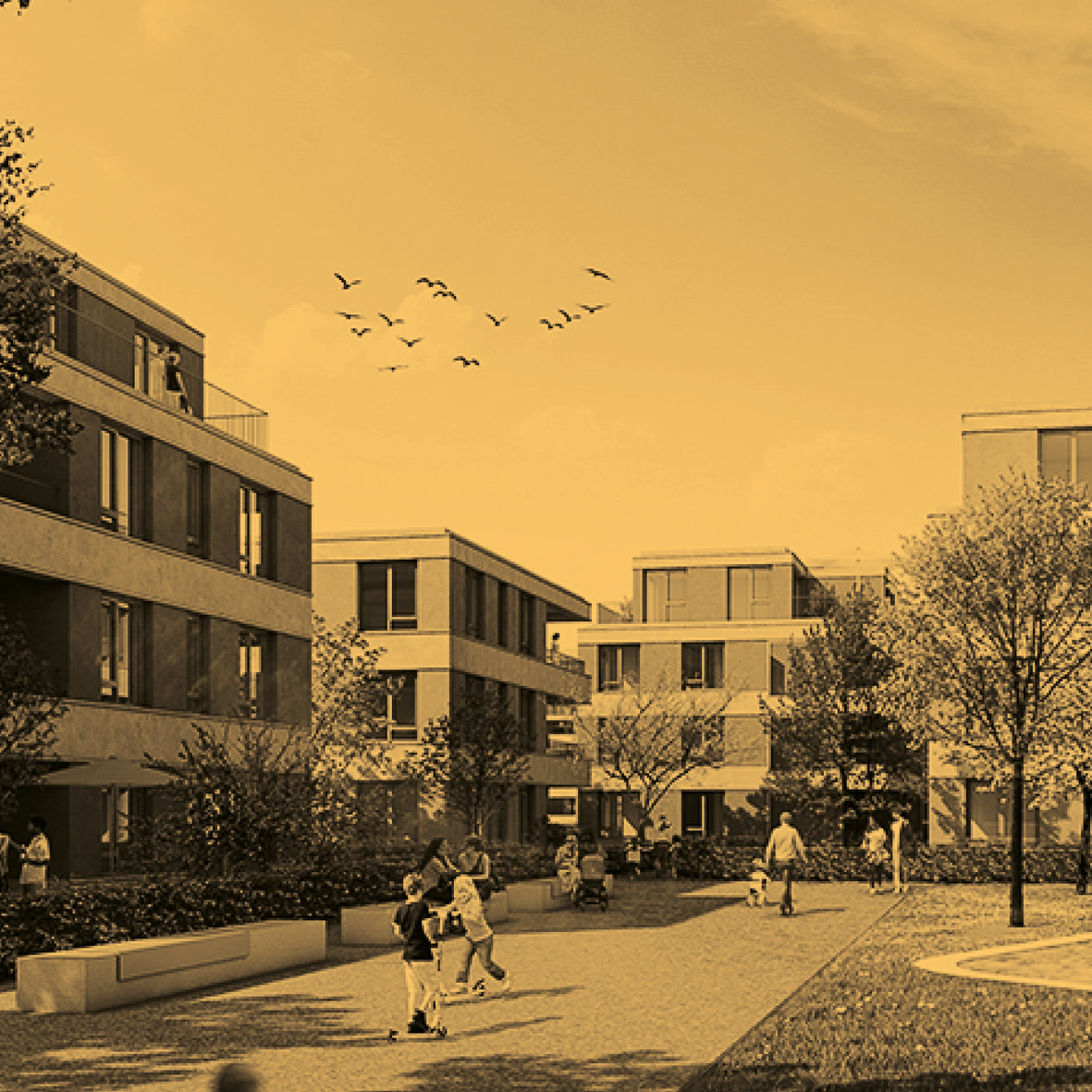 Wohnungsneubau an der Gartenstadt Falkenberg, Berlin